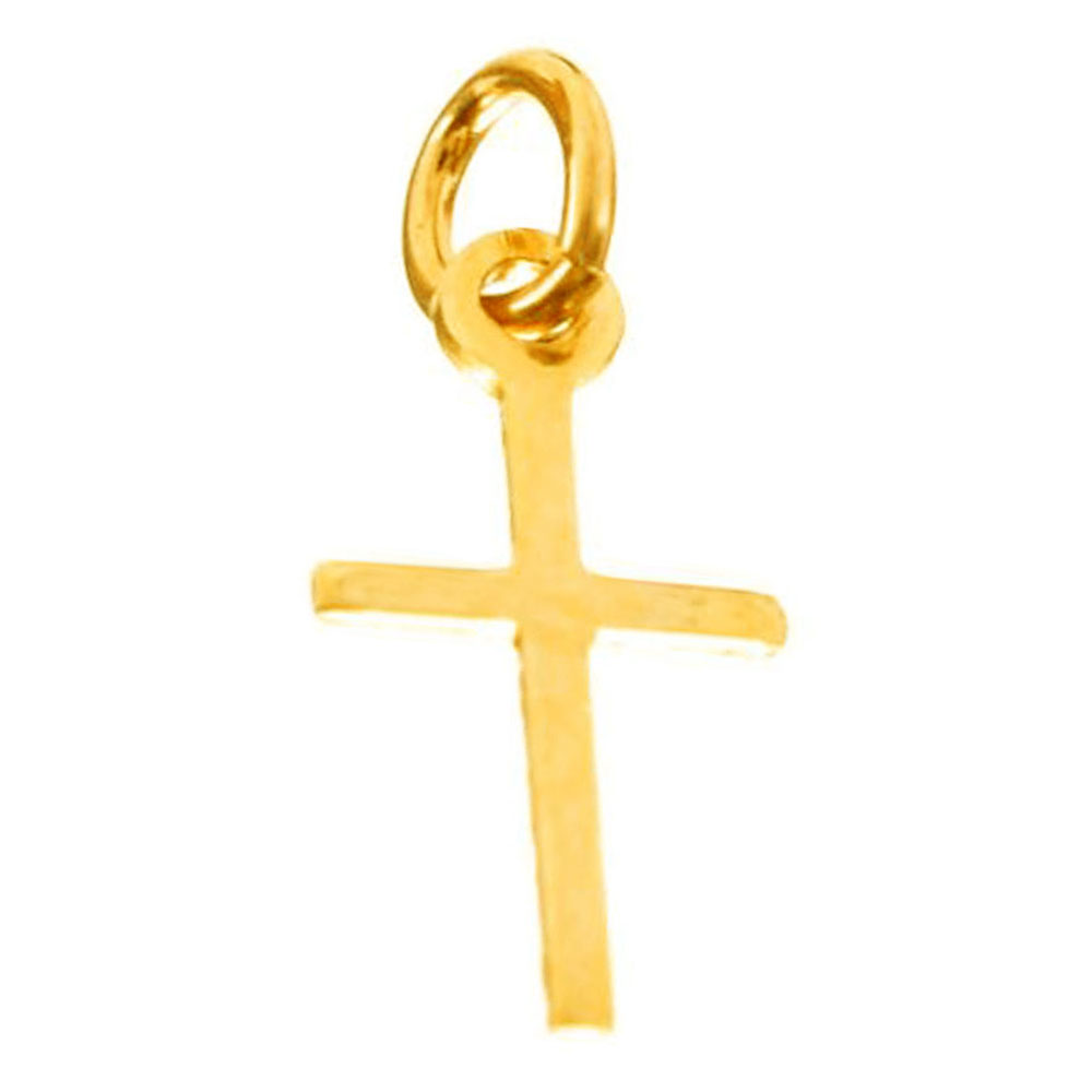Σταυρός Μικρός Κίτρινος Χρυσός κ14 Gatsa κωδ ΚΛ4957