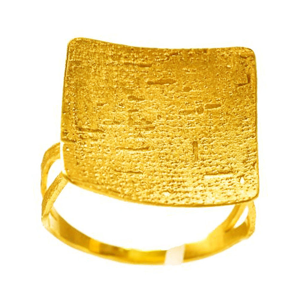 Δαχτυλίδι Χειροποίητο Κίτρινο Χρυσό κ14 Νο 56,Gatsa κωδ ΔΑ5348