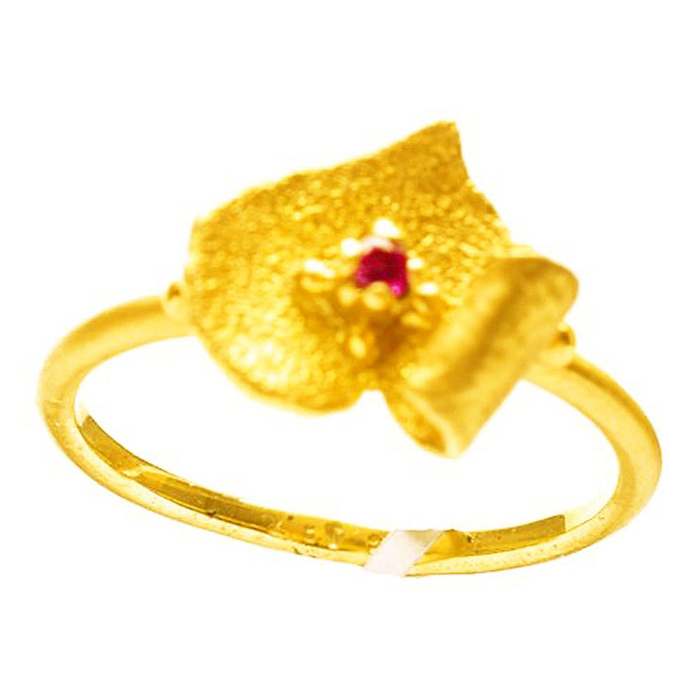 Δαχτυλίδι Χειροποίητο Κίτρινο Χρυσό με Ζιργκόν κ14 Νο 53,Gatsa κωδ ΔΑ5357