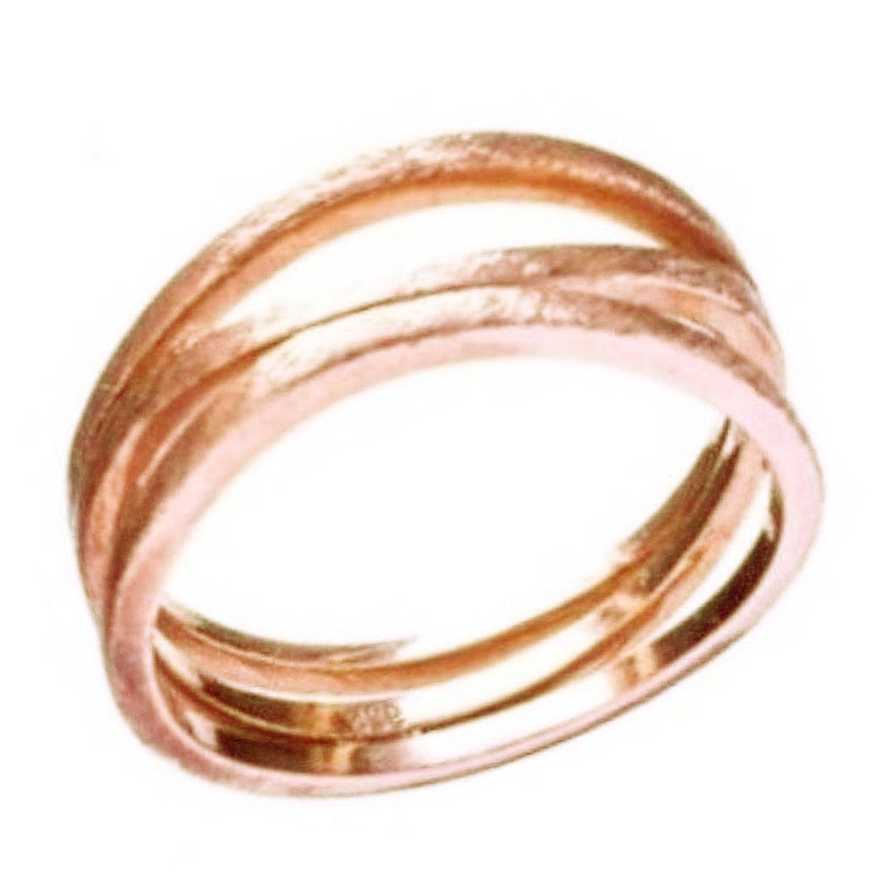 Δακτυλίδι Επιχρυσωμένο Ροζ 925 Ν56 Gatsa ΔΤ1616