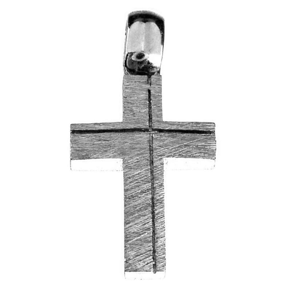 Σταυρός Ασημένιος 925 Ματ χωρίς αλυσίδα Διπλής Όψεως Gatsa 2,5cm ύψος κωδ ΣΤ0471