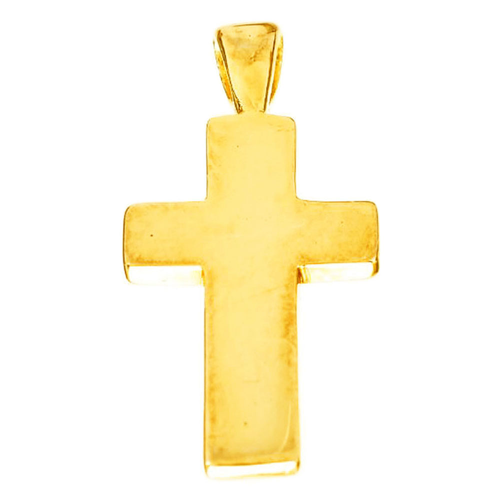Σταυρός Επίχρυσος Κίτρινος Λουστρέ 925 χωρίς αλυσίδα 2,3cm Gatsa κωδ ΣΤ0485