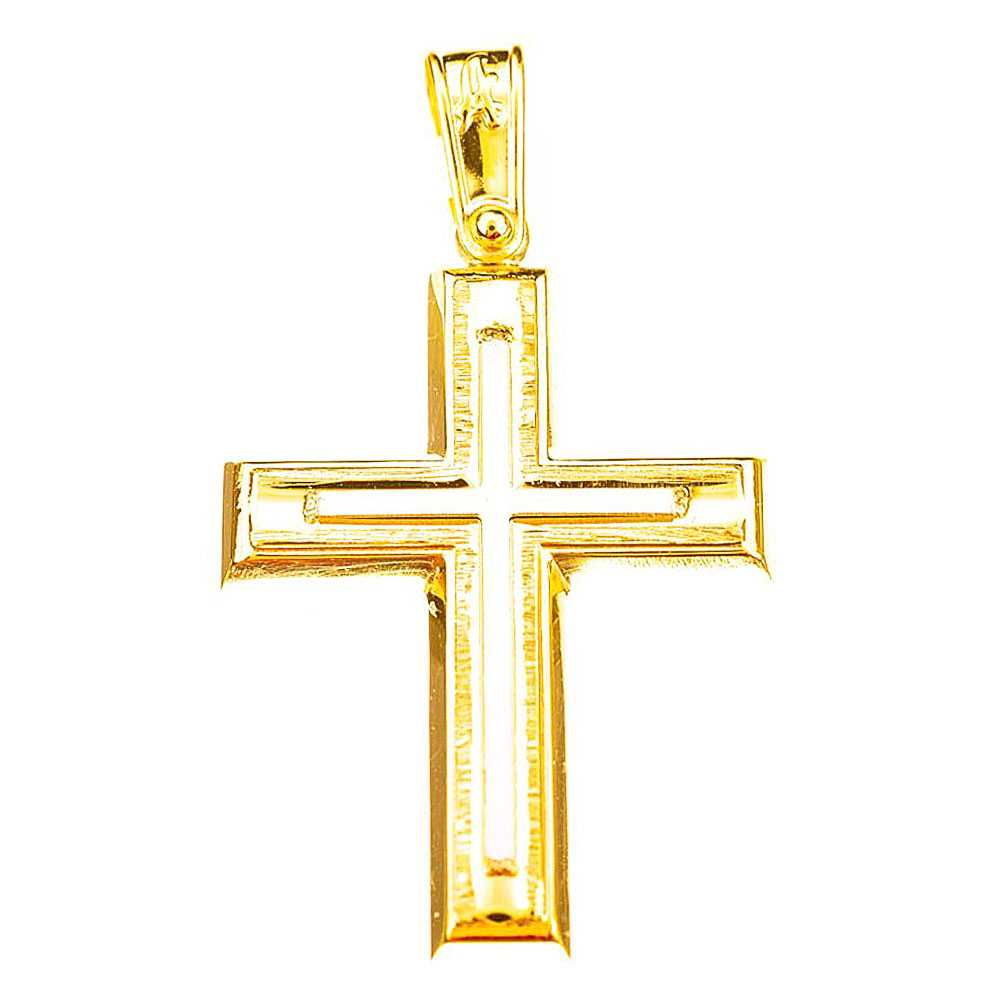 Σταυρός Ανδρικός Δίχρωμος κ14 Alorado ΑΣΤ4993