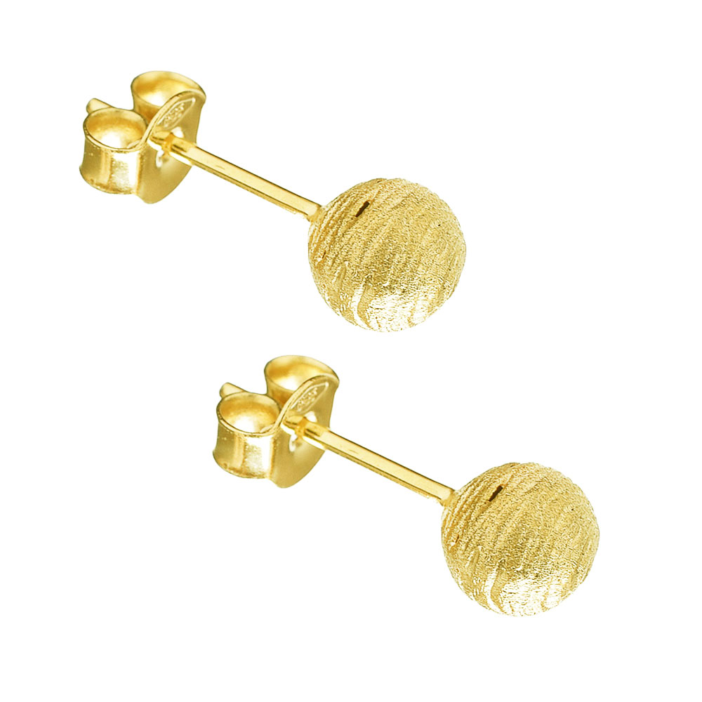 Σκουλαρίκια σε Κίτρινο Χρυσό κ14 Μπίλια Gatsa ΣΚ0741