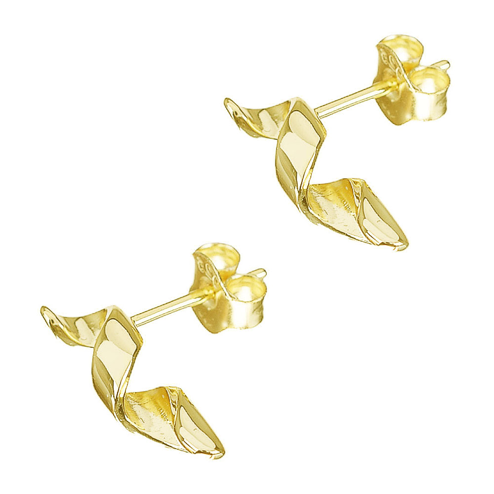 Σκουλαρίκια σε Κίτρινο Ασημί Λουστρέ Prince 073-3