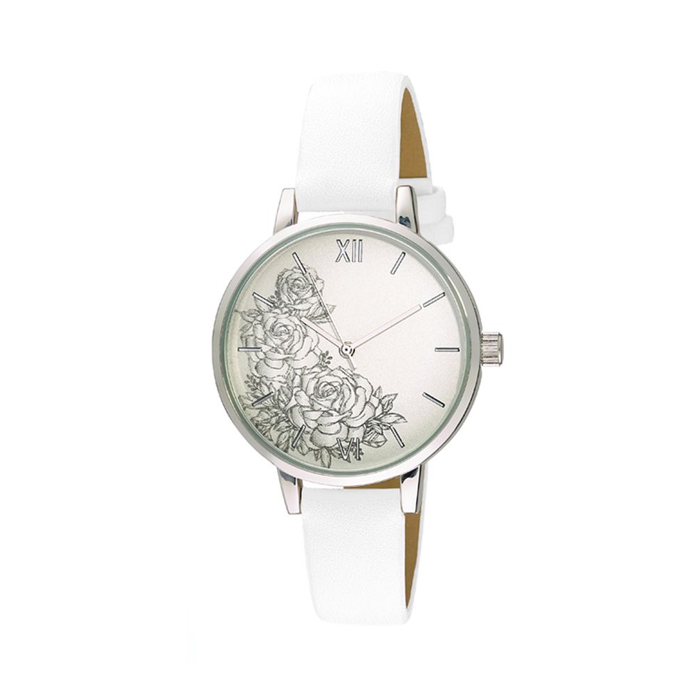 Ρολόι Γυναικείο με λουρί άσπρο Loisir κωδ 11L06-00423