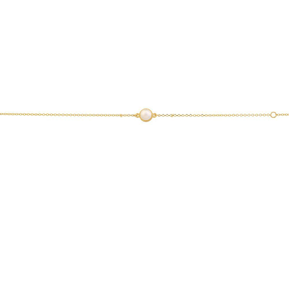 Βραχιόλι Γυναικείο Χρυσό με μαργαριτάρι, κ.14,AL’ORO, κωδ.Ρ0884