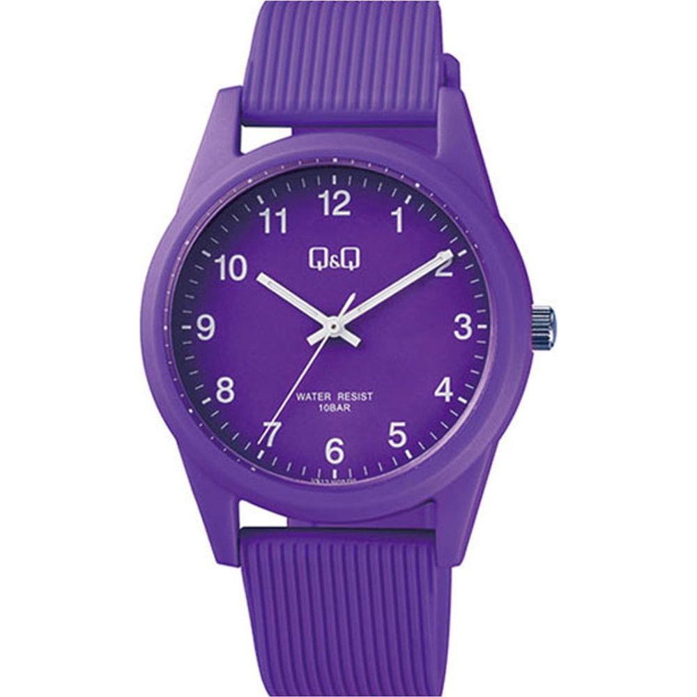 Ρολόι Γυναικείο Purple Rubber Q&Q κωδ VS12J008Y