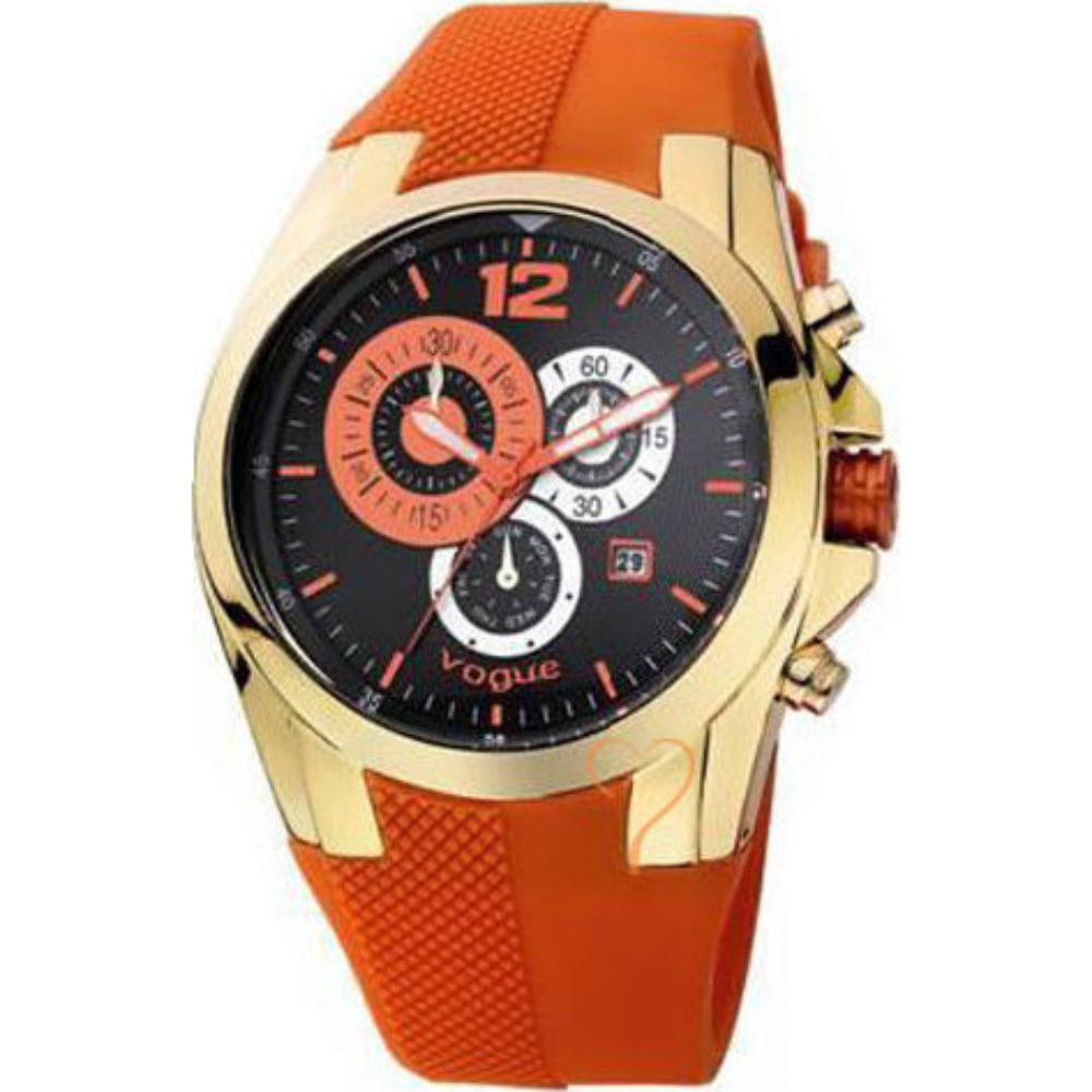 Ρολόι Unisex με Πορτοκαλί Καουτσούκ λουρί, Chronograph, Festina, 2020150081.6