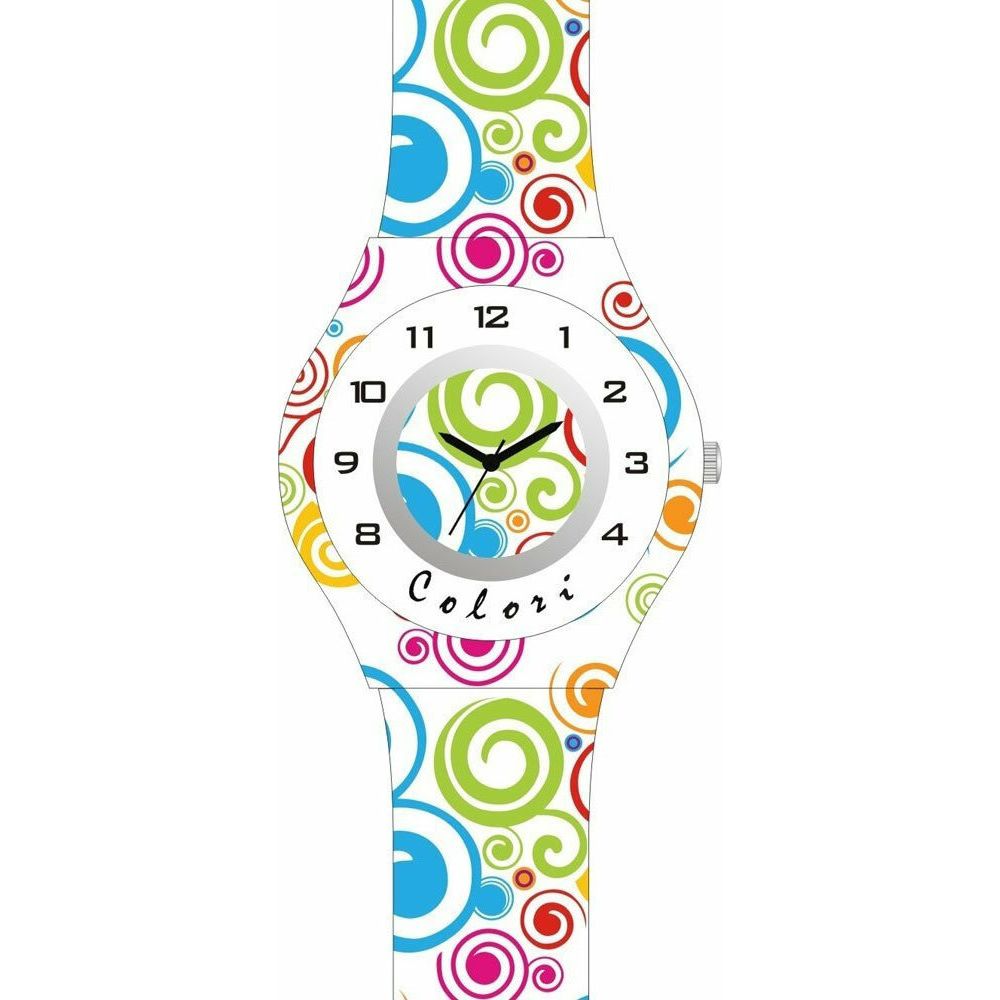 Ρολόι για Κορίτσι με Λουρί, Πολύχρωμο ,Colori , κωδ.CLK101