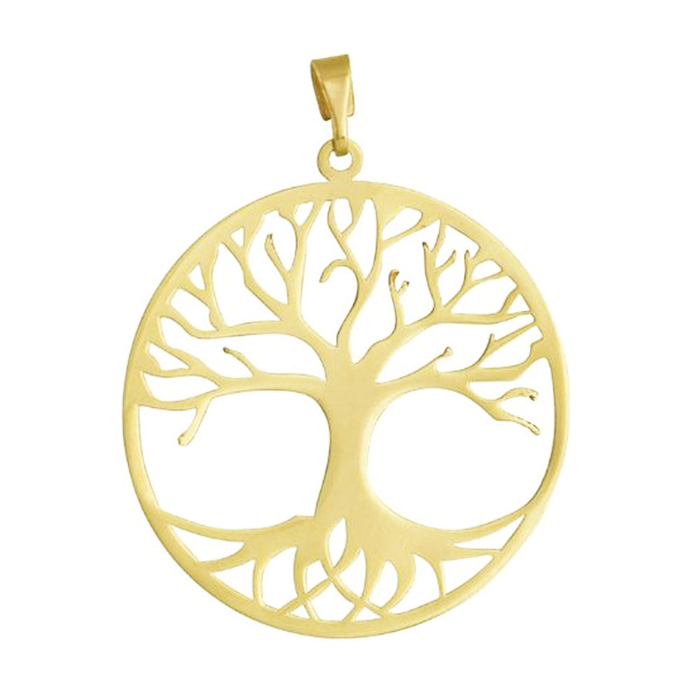 Κολιέ Μοτίφ Δέντρο της Ζωής Κίτρινο Χρυσό κ14 Filva κωδ 034764