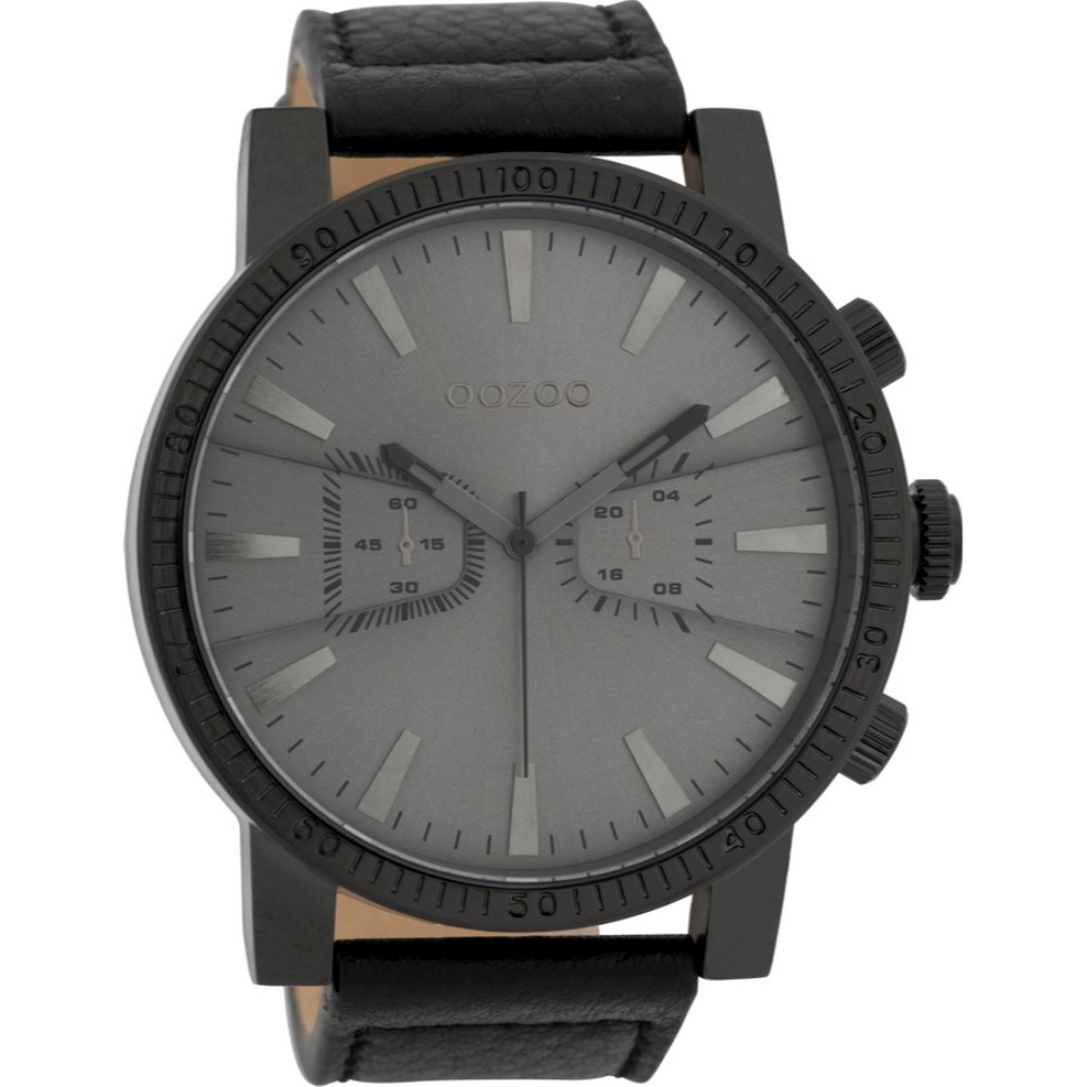 Ανδρικό Ρολόι Oozoo Μαύρο Λουρί   c9649
