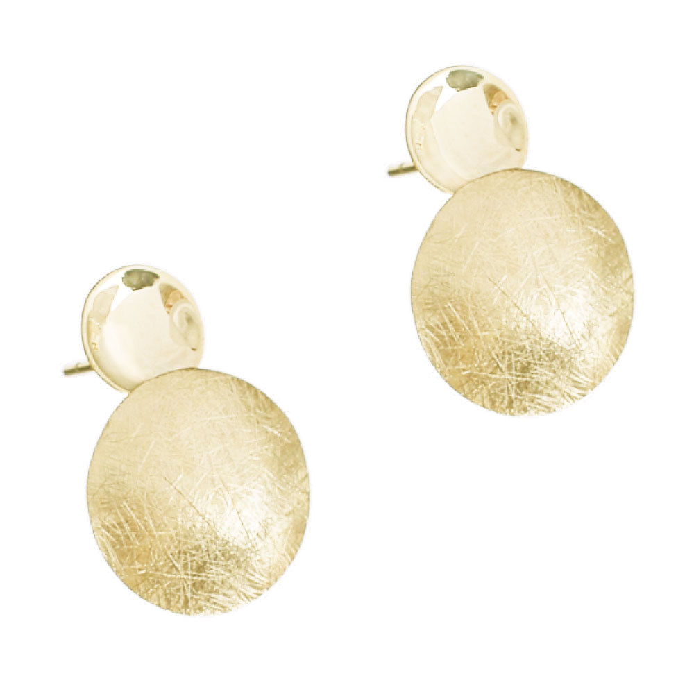 Σκουλαρίκια σε Κίτρινο χρυσό κ14 Κρεμαστά Gatsa 0363