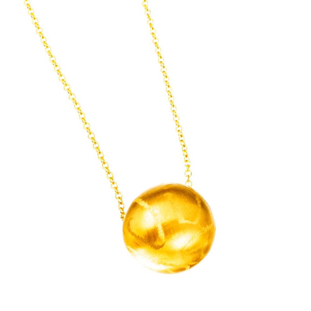 Κολιέ Κίτρινο Χρυσό με αλυσίδα 40cm μήκος και 0,5mm κ14 Gatsa κωδ ΚΛ0403