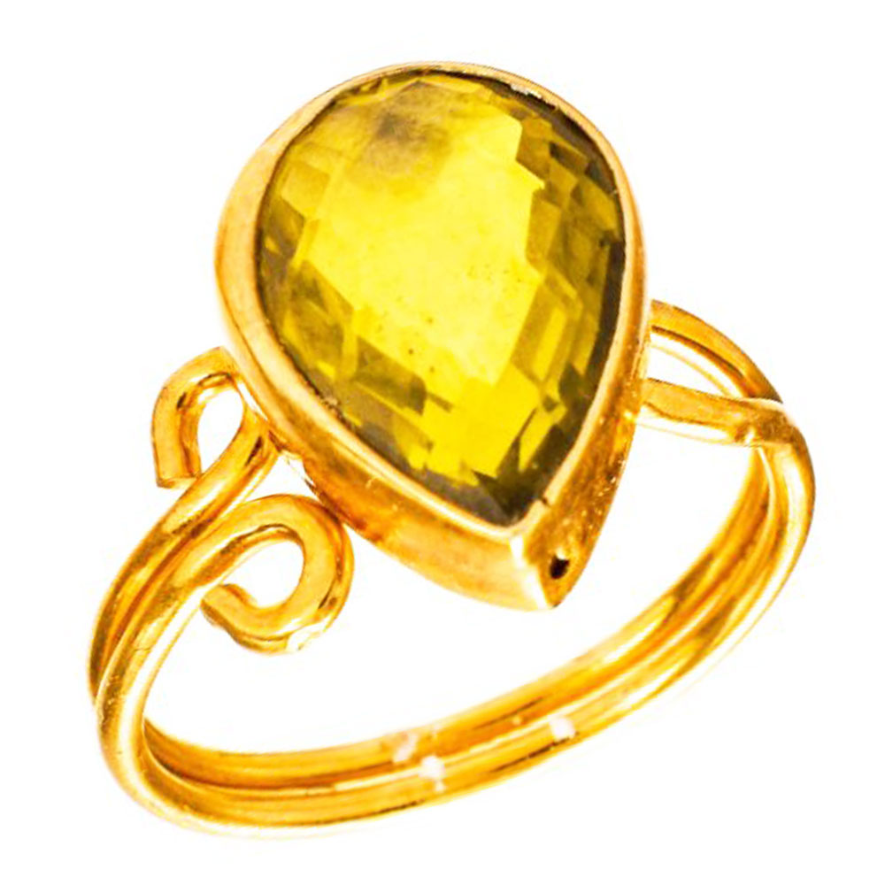 Γυναικείο Δακτυλίδι Επίχρυσο Κίτρινο Ν57 925 zirgon Gatsa κωδ ΔΑ0538