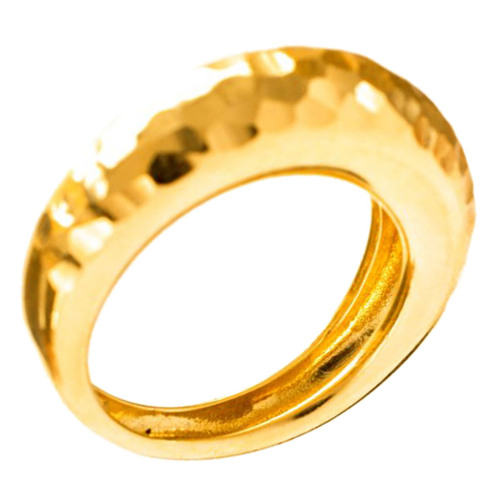 Δακτυλίδι Γυναικείο Σφυρίλατο κ14 σε Κίτρινο Χρυσό Ν54 Gatsa ΔΤ0684
