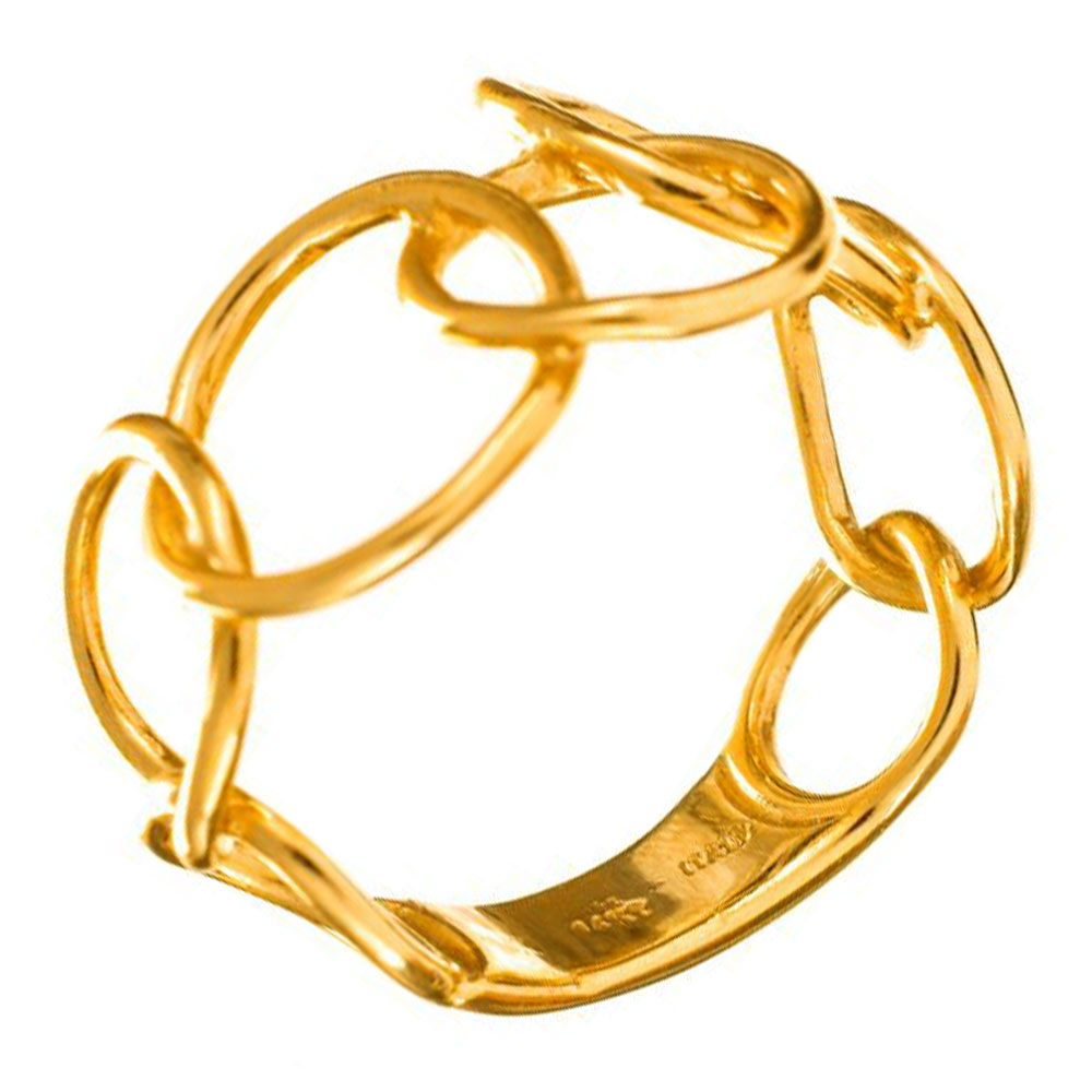 Δακτυλίδι Γυναικείο λουστρέ σε Κίτρινο Χρυσό κ14 Ν53 Gatsa ΔΤ0715