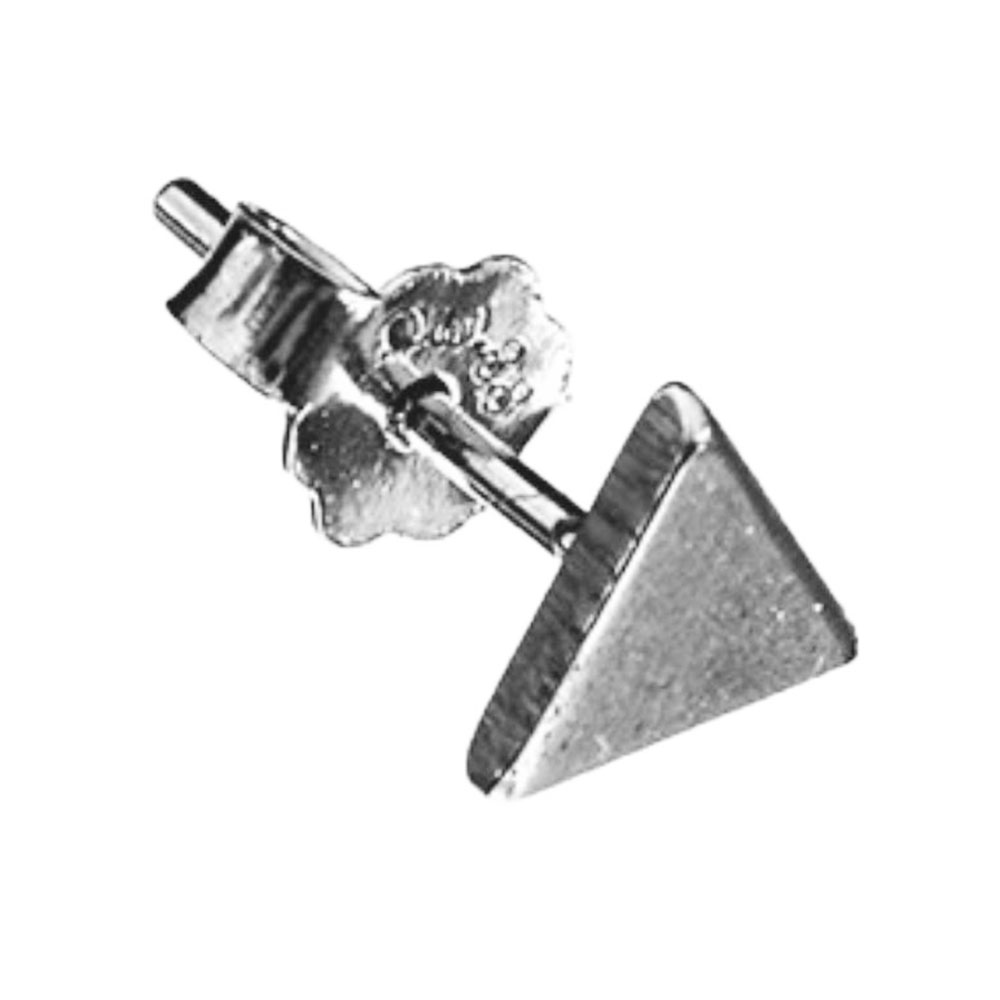 Σκουλαρίκια Μονό Τρίγωνο Κουμπωτό Ασημένιο 925 Gatsa κωδ ΣΚ1466