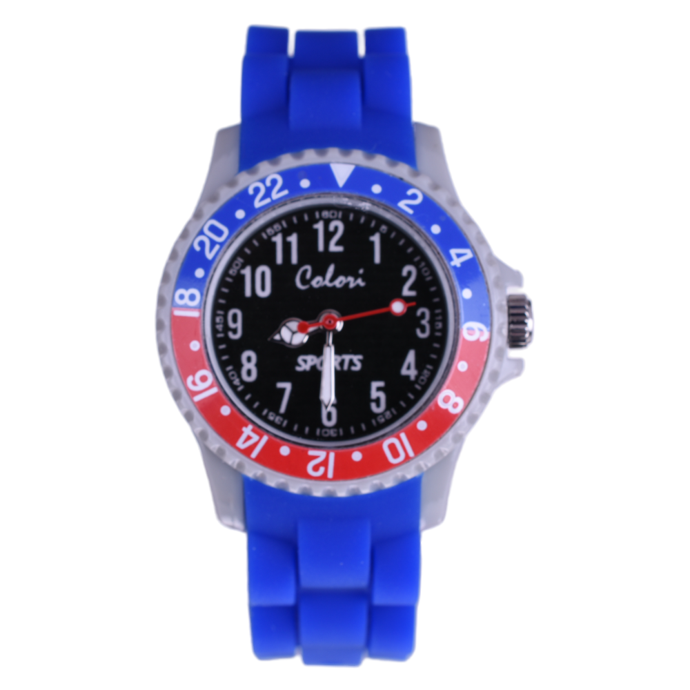 Ρολόι Παιδικό με μπλε Καουτσούκ Colori CLK126