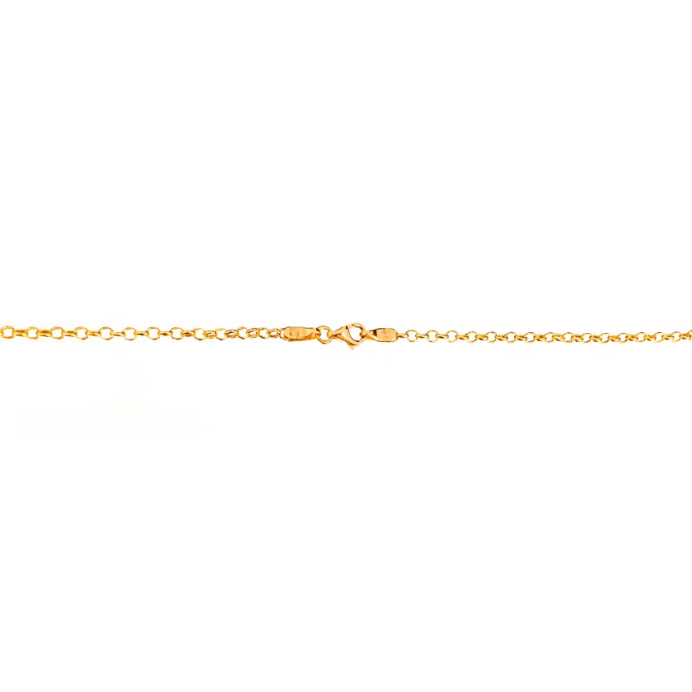 Αλυσίδα Κίτρινη Χρυσή με μήκος 56cm και πάχος 0,5mm κ14 Gatsa κωδ ΑΛ1876