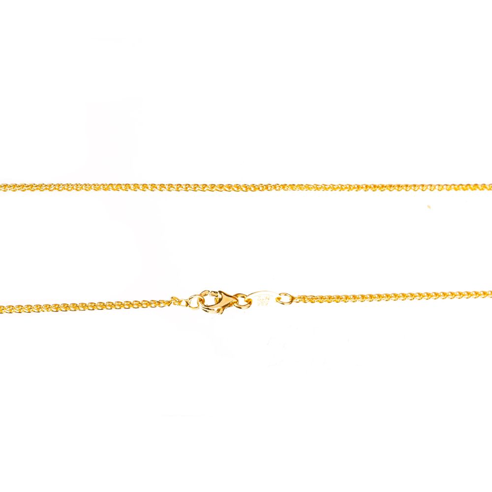 Αλυσίδα Λαιμού Χρυσή Κίτρινη με μήκος 44cm κ14 AL’ORO κωδ ΑΛ1974Α
