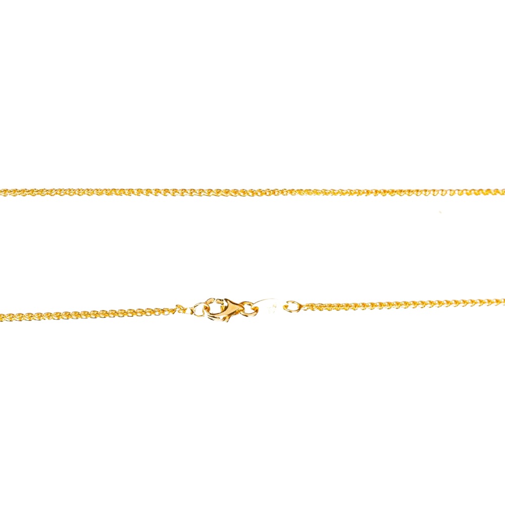 Αλυσίδα Λαιμού Χρυσή Κίτρινη με μήκος 40cm κ14 AL’ORO κωδ ΑΛ1974