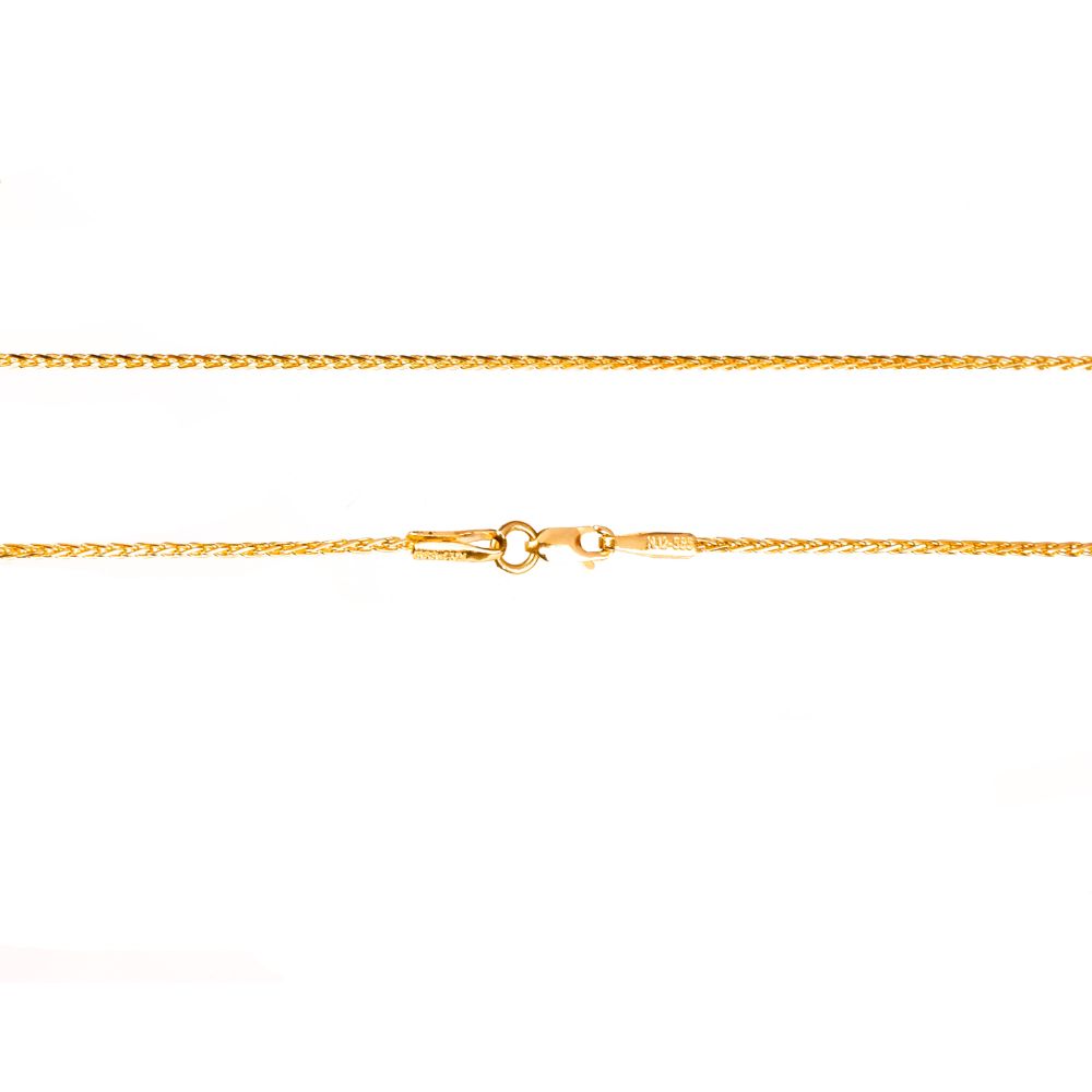 Αλυσίδα Λαιμού Χρυσή Κίτρινη με μήκος 40cm κ14 AL’ORO κωδ ΑΛ1985