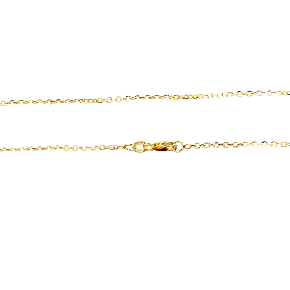 Αλυσίδα Λαιμού Χρυσή Κίτρινη με μήκος 44cm κ14 Douvis κωδ ΑΛ2003