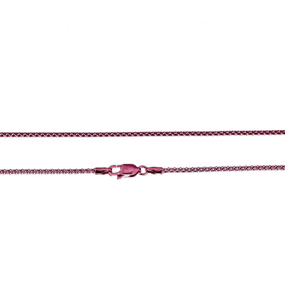 Αλυσίδα Λαιμού Επίχρυση Ροζ 925 με μήκος 45cm Gatsa κωδ ΑΛ2016