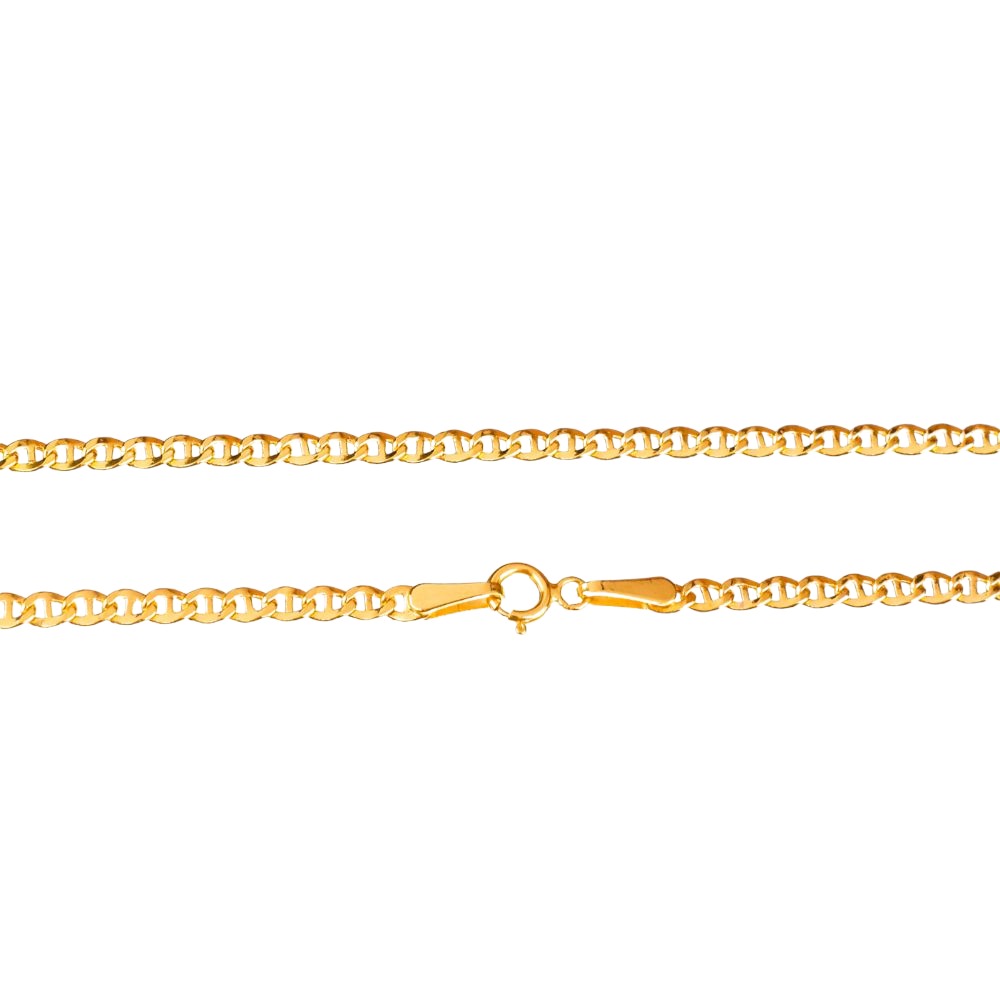 Αλυσίδα Λαιμού Χρυσή Κίτρινη με μήκος 50cm κ14 Gatsa κωδ ΑΛ2022