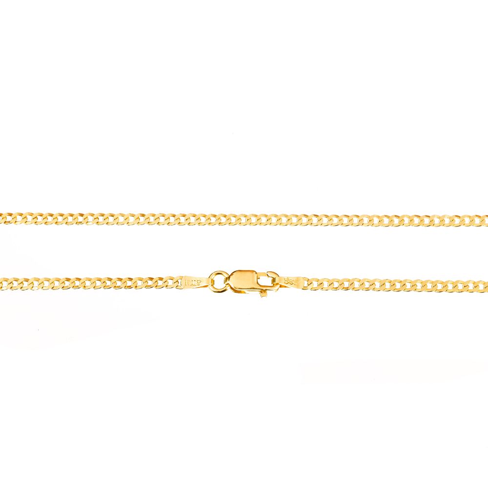 Αλυσίδα Λαιμού Κίτρινη Χρυσή κ14 με μήκος 50cm και πάχος 0,2mm Gatsa κωδ ΑΛ2035Β