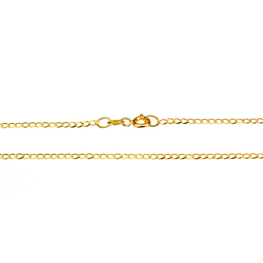 Αλυσίδα Λαιμού Κίτρινη Χρυσή κ14 με μήκος 45cm και πάχος 0,2mm Gatsa κωδ ΑΛ2072