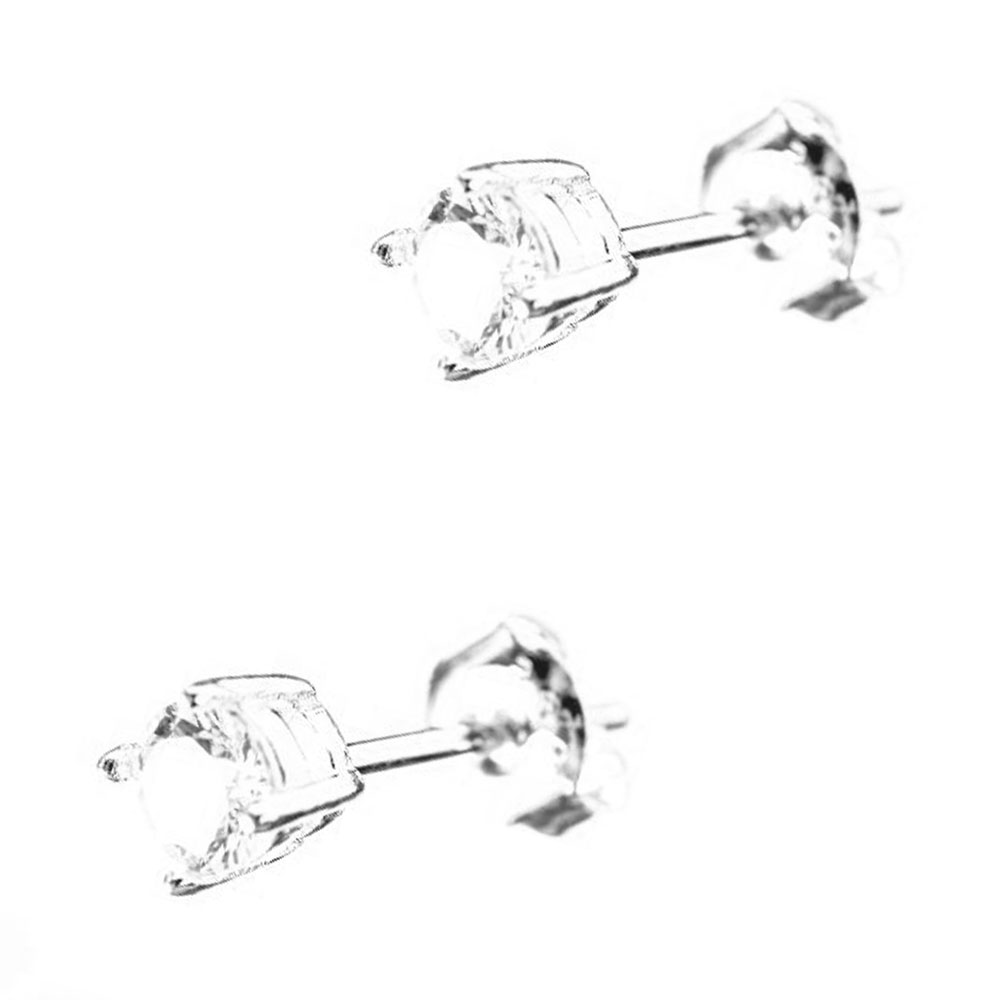 Σκουλαρίκια Καρφωτά με zirgon Gatsa 0,3cm ΣΚ2301
