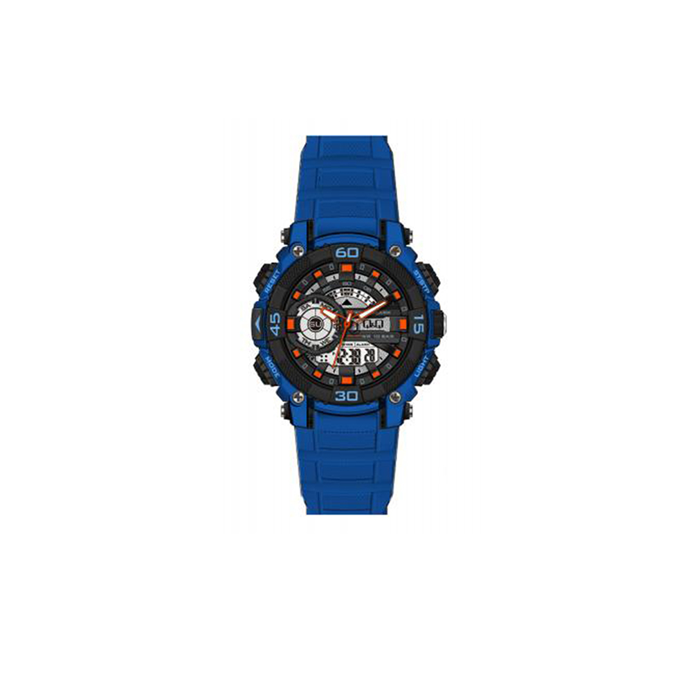 Ρολόι Ανδρικό Silicone Strap, Μπλε, Q&Q, κωδ.QW87J803Y