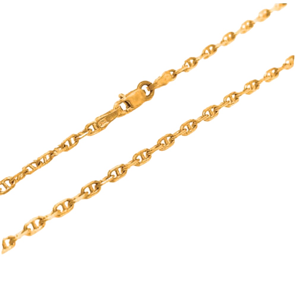 Αλυσίδα λαιμού σε Κίτρινο Χρυσό κ14 θήτα 45cm Gatsa ΑΛ505