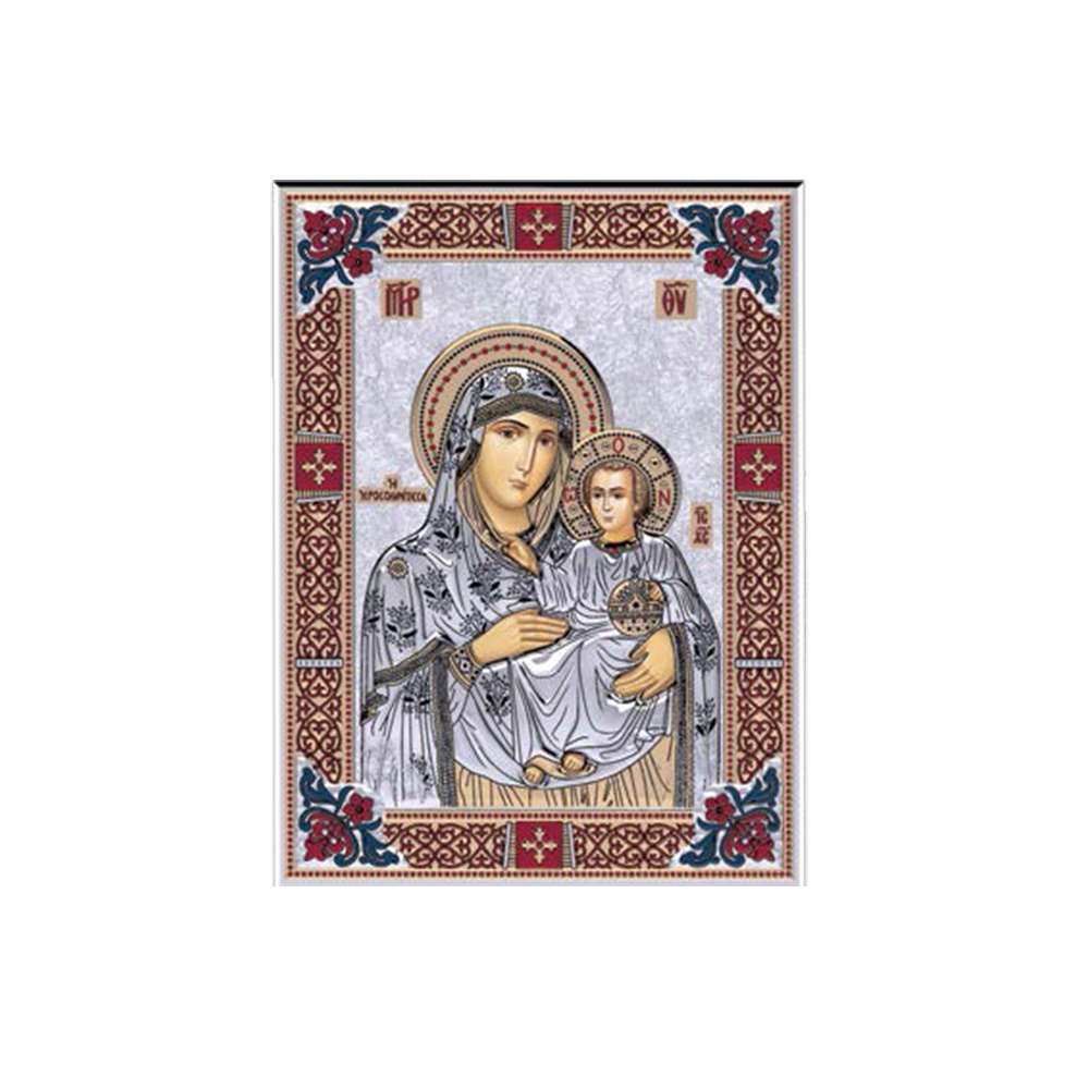 Εικόνα Ασημένια Αμόλυντος 18,6×15,8 Με ξύλο Φάσα, Slevori, κωδ.VP00107