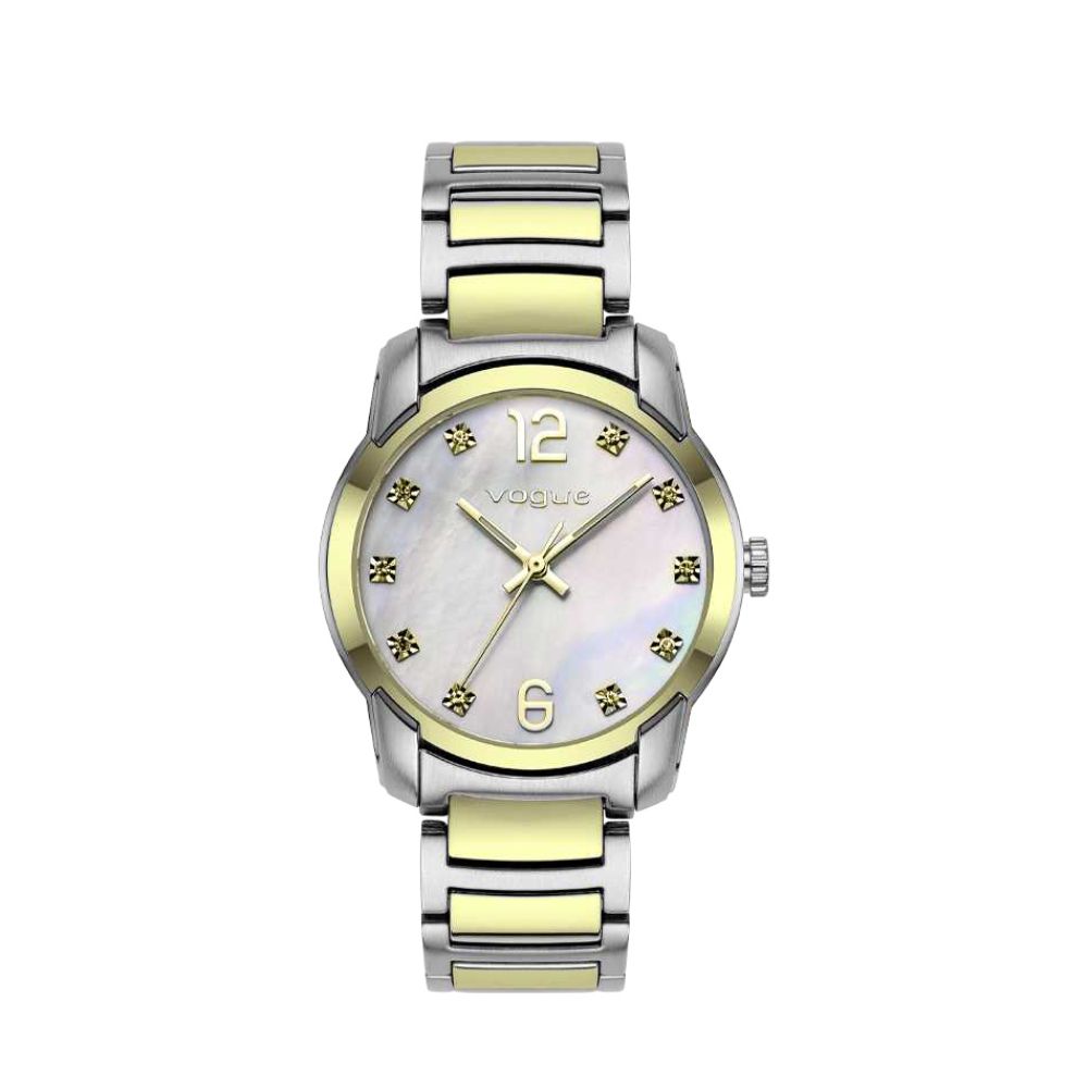 Ρολόι Vogue Δίχρωμο Ασημί-Κίτρινο Stainless Steel 2020611261