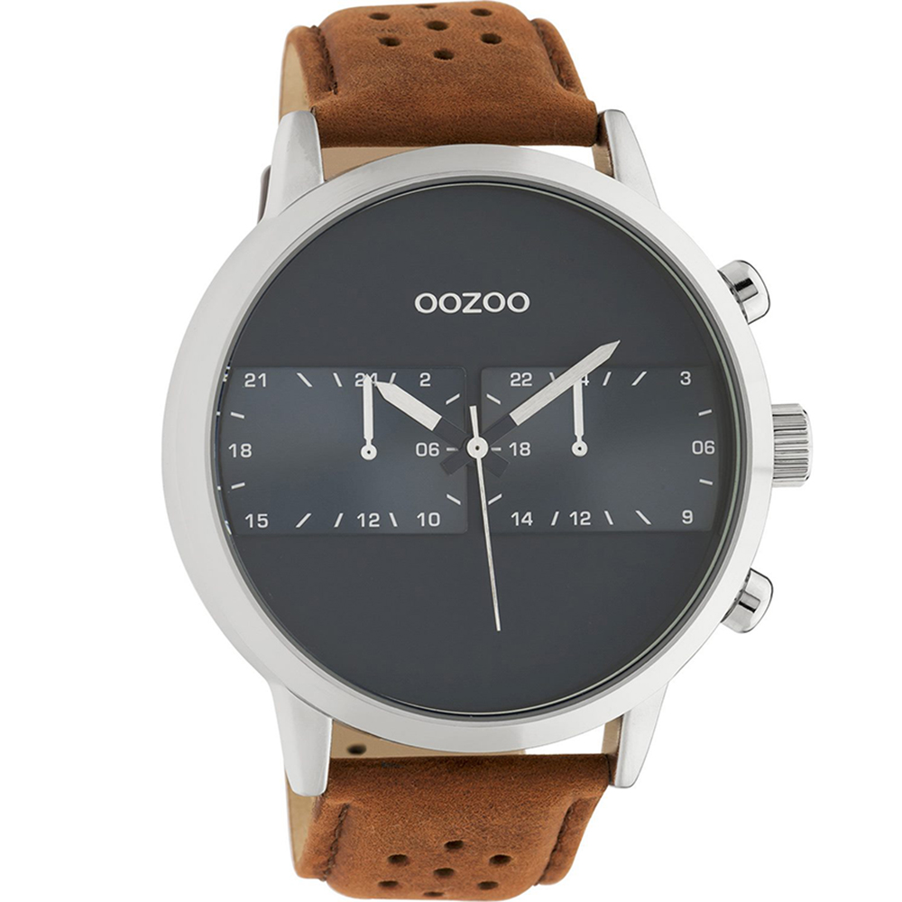 Ρολόι Αντρικό Brown Leather Strap, OOZOO, κωδ.10673