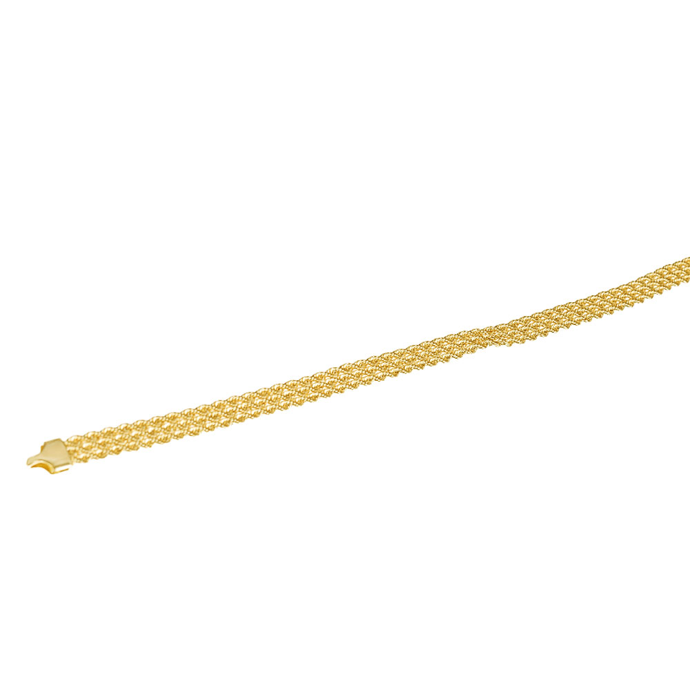 Ιταλικό Βραχιόλι σε Κίτρινο Χρυσό κ14 18.5cm Gatsa 0258