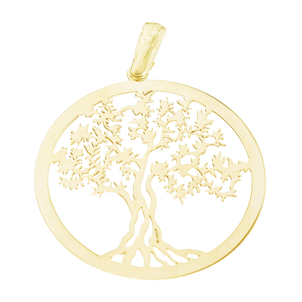 Μοτίφ Κολιέ Δέντρο ζωής σε Κίτρινο Χρυσό κ14 Μ1651 Psomas