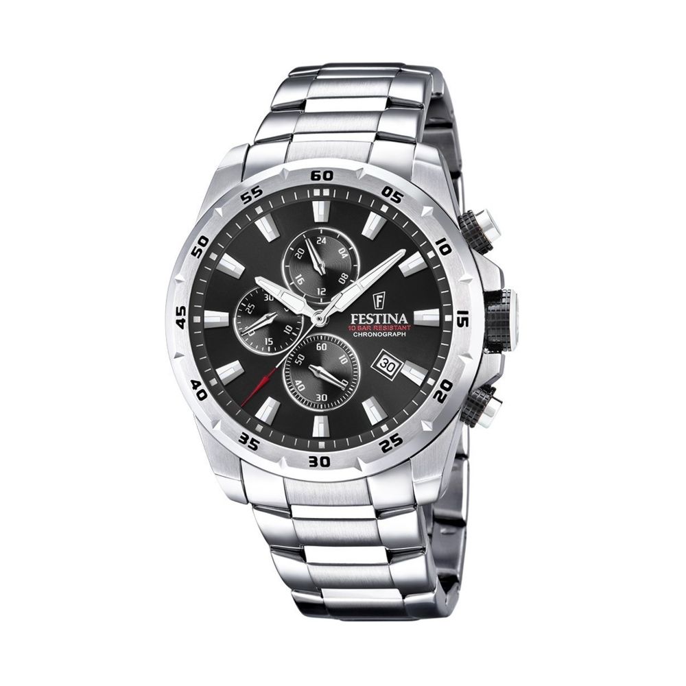 Ρολόι Ανδρικό Stainless Steel Bracelet Chronograph Festina κωδF20463-4