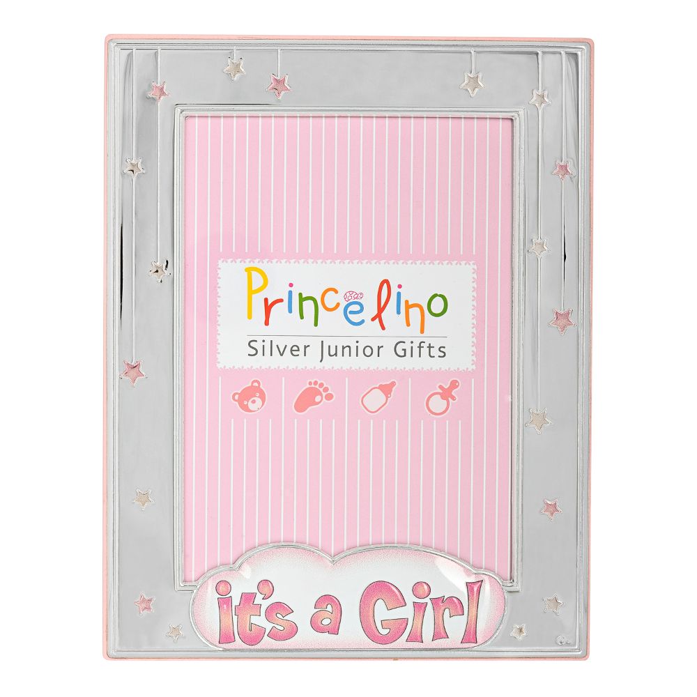 Εικόνα Ασήμι για κορίτσι με ροζ σμάλτο 9*13 MA/148D-R Prince