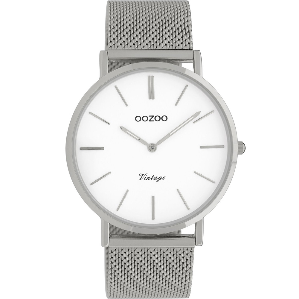 Oozoo Timepieces Ρολόι Unisex με Ασημί Μεταλλικό Μπρασελέ στρόγγυλο C9901