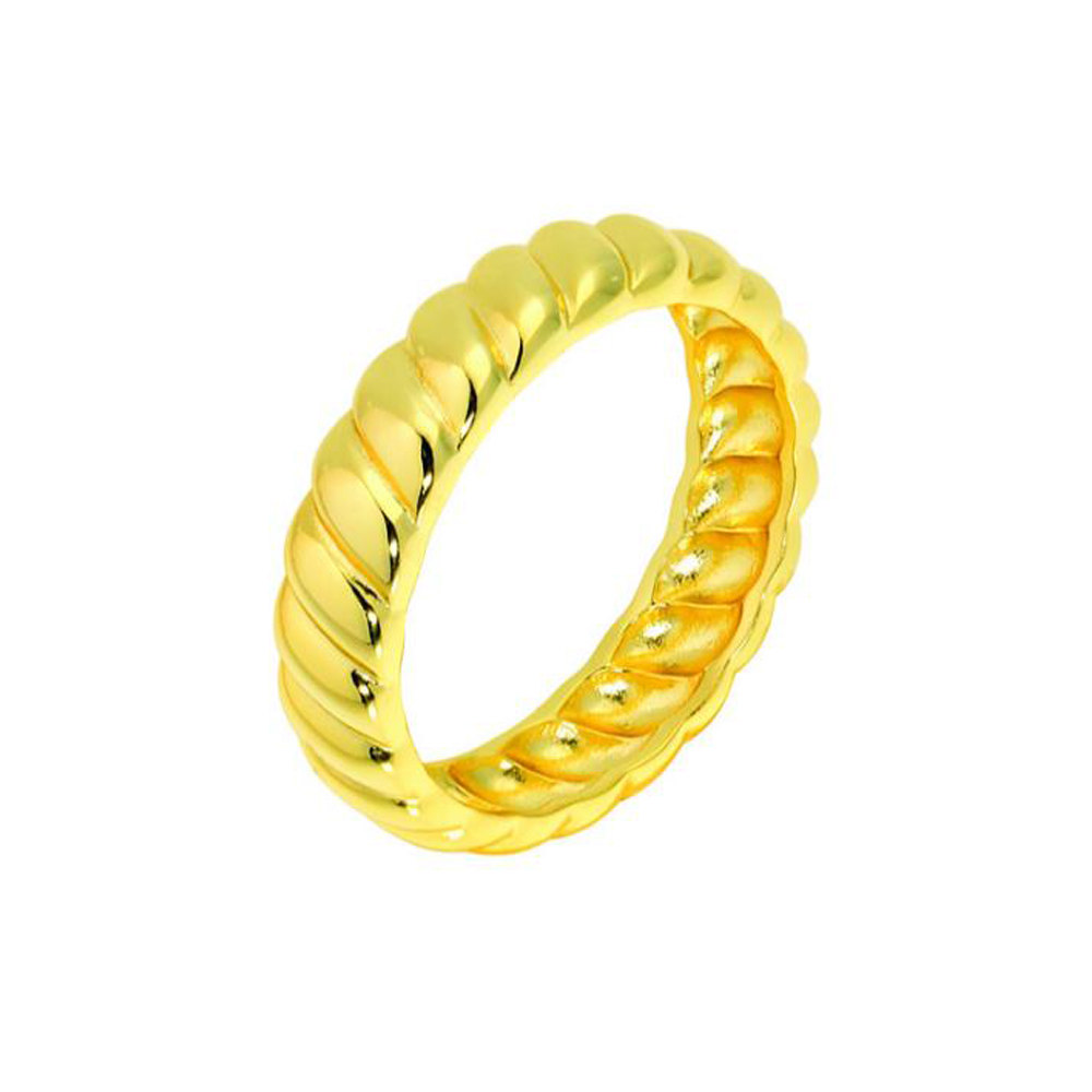 Δακτυλίδι Βεράκι Επίχρυσο Κίτρινο Ασήμι 925 Ν56 Prince RG138-3
