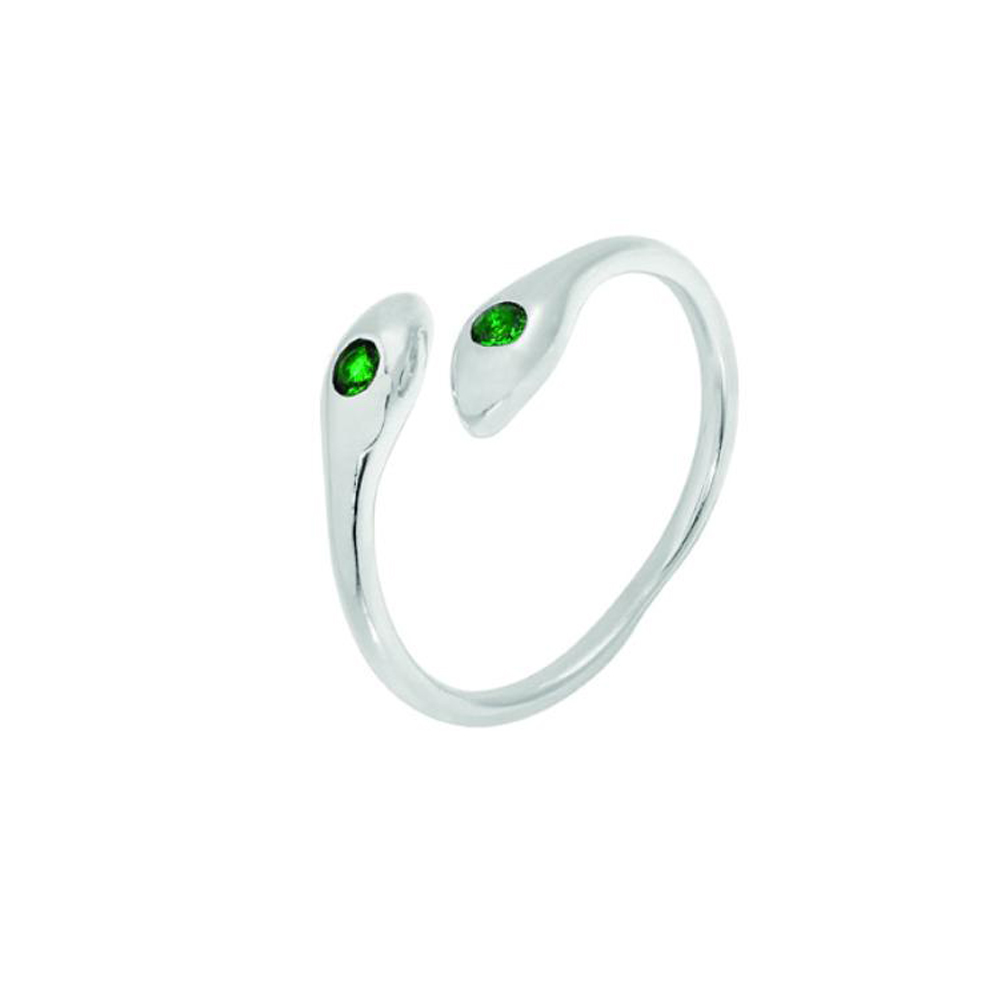 Δακτυλίδι Γυναικείο Φίδι με πράσινο zircon Ν53 Prince RG547-1