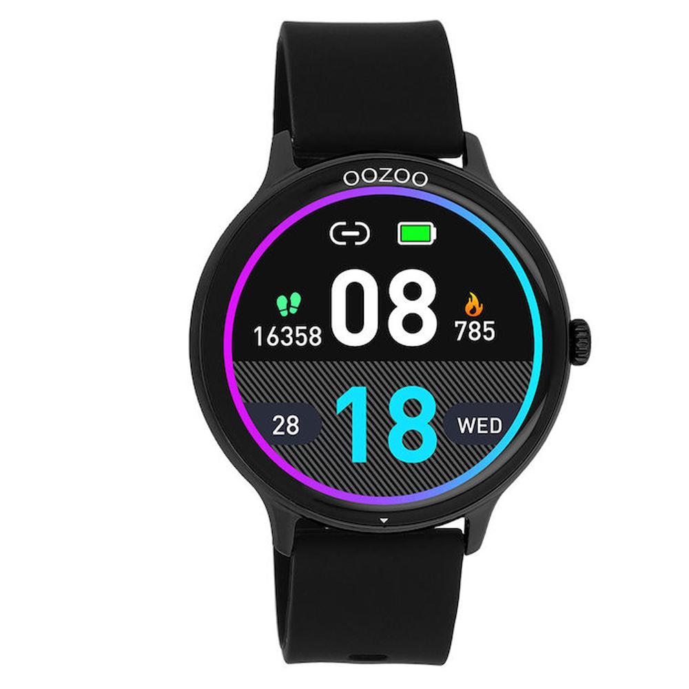 Ρολόι Smartwatch oozoo με παλμογράφο Unisex Strap Silicone Q00134